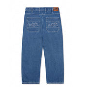 BREAKDOWN RELAXED DENIM solid blue