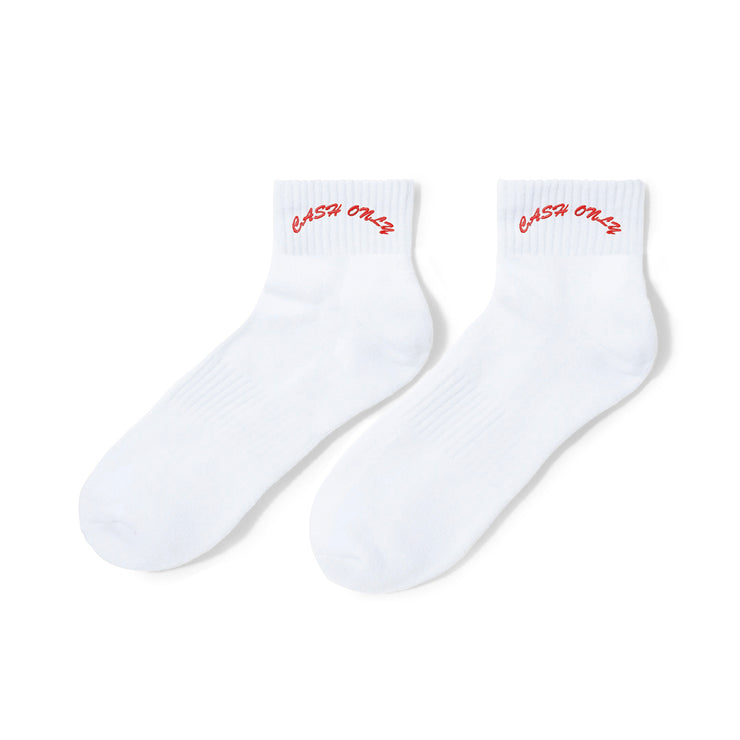 ANKLE LOGO CREW SOCKS WHITE